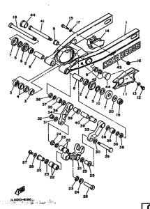 YZ125S Задний рычаг и подвеска