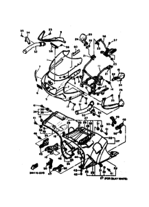 FZR600 FZR600D Cowling comp