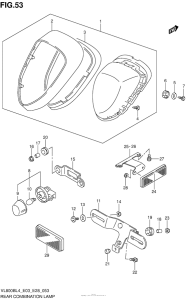 VL800B Rear Combination Lamp (Vl800Bl4 E28)