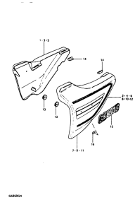 GS850 Обтекатель задний