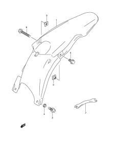 RM250 Заднее крыло