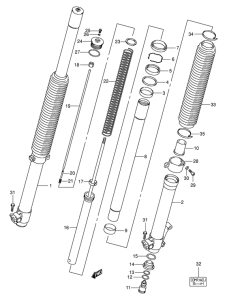 DR-Z400 Демпфер передней вилки