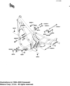 KZ1100 Рама ,крепежные детали