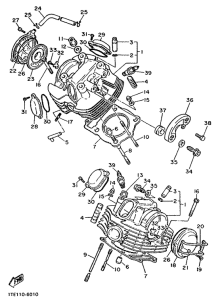 XV1100 Головка цилиндров