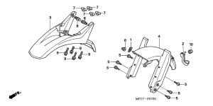 FMX650 Переднее крыло