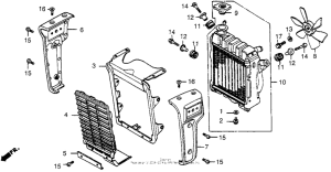CX500 Radiator + cooling fan ii