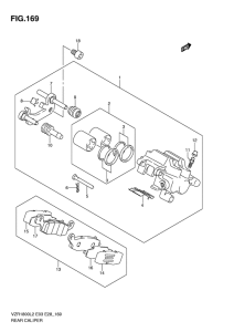 VZR1800 Задний суппорт