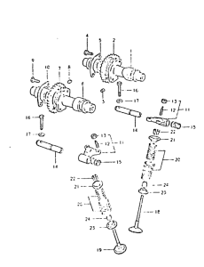 GSX400 Распределительный вал-клапаны