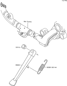 VN1500 Подножка