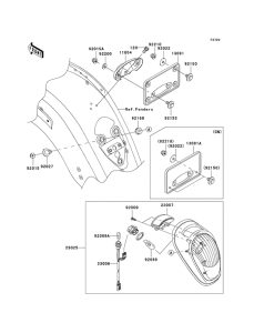 VN2000 Taillight unit ass`y