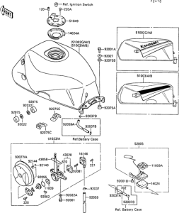 ZX500 Fuel tank(1 / 2)