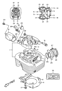 DR350 Головка цилиндров