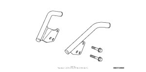 VTX1300C Chrome passenger grab rail