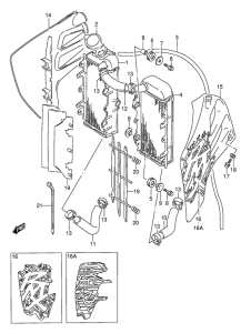RMX250 Радиатор