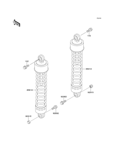 EN500 Подвеска  /  амортизатор