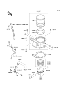 KL650 Цилиндр / поршень