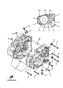 XT250 ｸﾗﾝｸｹｰｽ