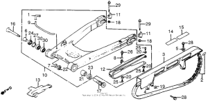 VF1000F Swingarm + chain case