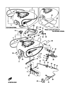 XVS1100A XVS1100AT Tank fuel