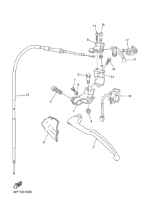 YZ250F Handle switch & lever