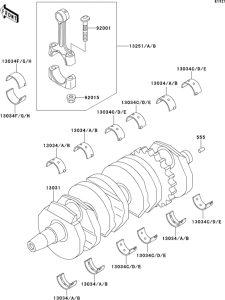 ZX600 Коленвал