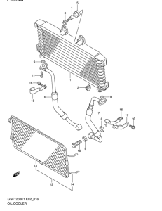 GSF1200S Масляный радиатор