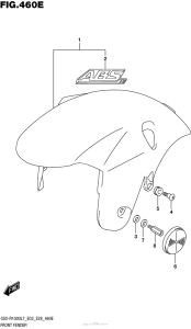 GSX-R1000 Front Fender (Gsx-R1000Al7 E03) (Ykv)