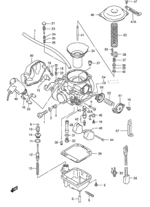 AN125 Carburetor assy
