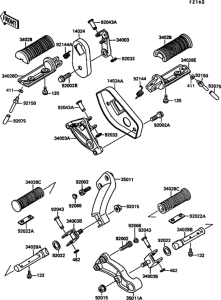 VN1500 Подножки