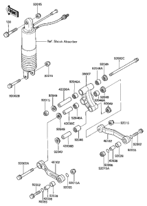 ZX600 Задняя подвеска