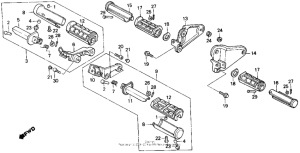 VT800 Подножки