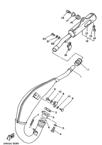 YZ125 Выхлопная система