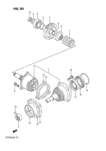 VS750 Secondary drive gear