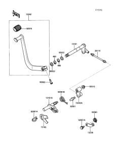 VN750 Механизм переключения передач