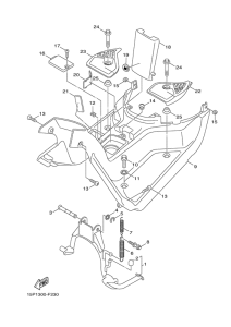 XF50 Stand & footrest