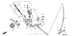 CR125R Передний главный тормозной цилиндр