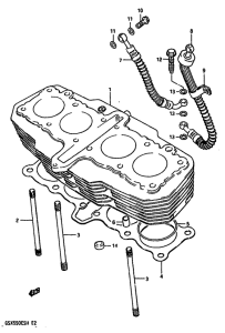 GSX550 Цилиндр