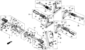 CMX450 Подножки
