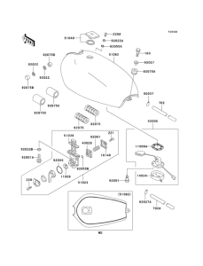 KZ1000 Fuel tank(p21 / p22 / p24)