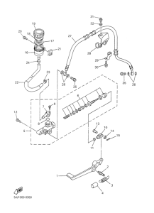 YZF-R1 Hinterer hauptbremszylinder