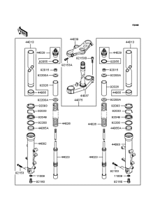 ZX636 Передняя вилка