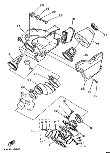 DT125MX Впускная система