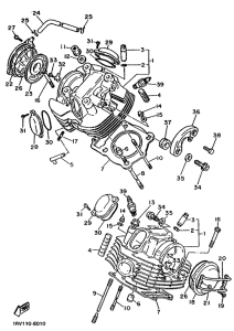 XV750 Головка цилиндров