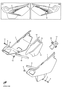 XT600E Боковые обтекатели