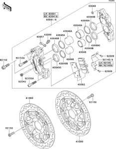 ZX1200 Передний тормоз