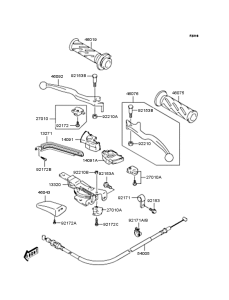SC250 ハンドル レバー