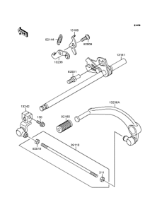 ZX250 Механизм переключения передач
