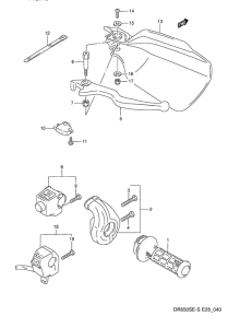 DR650 Right handle switch