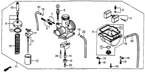 CR250R Carburetor 84
