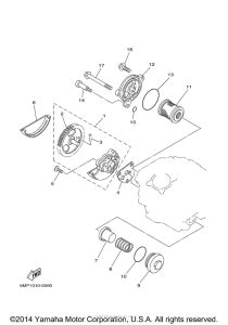 XT225R Масляный насос